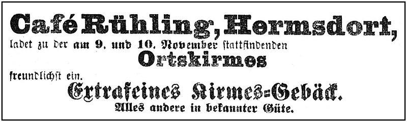 1902-11-09 Hdf Kirmes Cafe Ruehling